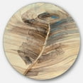 thumbnail image 1 of Designart 'Feather Natural elements ' Glam Metal Circle Wall Art, 1 of 3