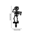 thumbnail image 3 of Fiudx Estatua de Esqueleto para Jardín, Diseño de Calavera Acrílica, Decoración Exterior Resistente a La Intemperie, Divertida Obra de Arte de Duende y Esqueleto Danzante, Decoración para Jardín y Pa, 3 of 5