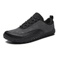 thumbnail image 5 of Mostsola Mens Sneakers Fashion Anti-Slip Lace up Barefoot Walking Shoes Comfort Low Top Flats Shoes, 5 of 8