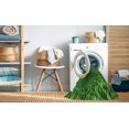 thumbnail image 2 of Ahgly Tapis d'Intérieur Lavable en Machine Carré Vert Émeraude Profond Transitionnel, 7 Pieds Carré, 2 of 7
