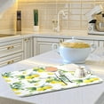 thumbnail image 6 of Lemon Pattern Dish Drying Mat for Kitchen Countertops Sinks Drying Mat Absorbent Heat Resistant Dishes Drainer Pad 16 x 18 Inch, 6 of 7
