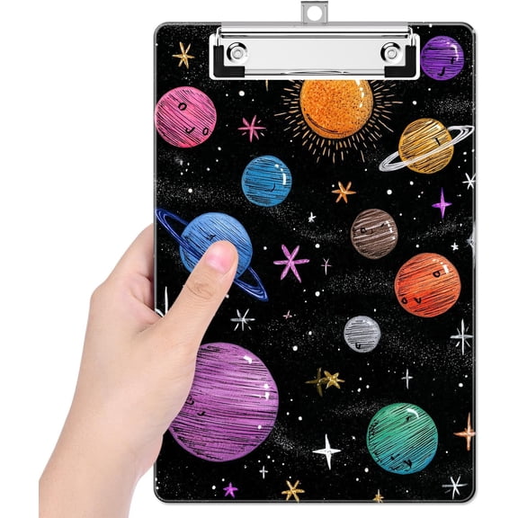Small Plastic Clipboard 6 x 9 in, Standard A5 Size Fashion Clip Board