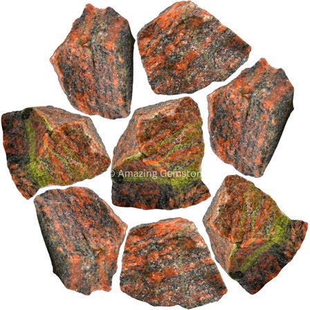Unakite Raw Crystals and Healing Stones (1 lb)