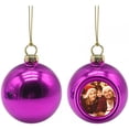 thumbnail image 4 of LSLJS New Pasteable Picture Christmas Ball Christmas Decoration and Arrangement Supplies Christmas Tree Pendant Christmas Ball Bright Color Ball (8CM), Christmas Decorations, 4 of 9