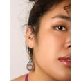 thumbnail image 6 of Boho Earrings for Women, Ethnic Hollow Teardrop Rhinestone Bead Earrings, Vintage Bohemian Hippie Jewelry Gift, 6 of 7