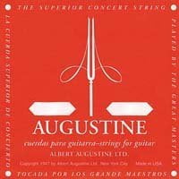 Augustine Guitare Classique Rouge Simple Corde - Moyenne Tension "E" Ou 6ème