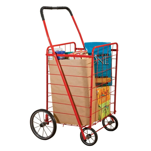 Extra Large Utility Shopping Cart, 18” L x 16” W x 21” H Grocery and