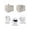 White Light Brown, variant on Happy Easter Small Toaster Cover 2 Slice, Kitchen Appliance Covers, Spring Bunny Colorful Eggs Carrots Leaves Toaster Oven Cover with Loop, Bread Machine Cover Polyester Dust Cover Protection
