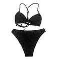 thumbnail image 6 of LIUJUNSHOP Women Two Piece Triangle Bikini Set Bathing Suit Swimsuit Full Coverage Bottom, 6 of 6