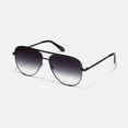 thumbnail image 2 of Quay Australia High Key Mini Aviator Sunglasses, Black/Smoke Fade, 2 of 2