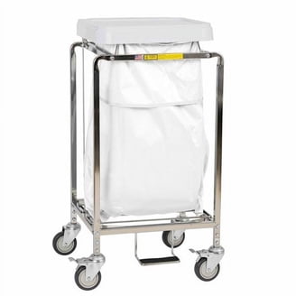 Replacement Bag For Rubbermaid 4 Bushel Collapsible X-Cart – Laundry, Towel, Hospitality Cart Liner (Black)