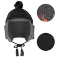 thumbnail image 3 of Sonducket Gorro de trampero para mantener el calor, orejeras a prueba de viento, gorro de invierno de lana Polar, agradable a la piel, gorro cálido para Ciclismo Sonducket OD007627-00, 3 of 6
