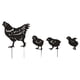 thumbnail image 1 of Metal silueta estaca negro canguro pollo erizo jardín signo césped ornamento, 1 of 6