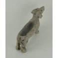 thumbnail image 3 of Statue Jardinière Intérieure Extérieure pour Chien Dachshund, Fini Pierre Gris Vieilli, 3 of 3