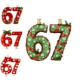 thumbnail image 4 of 67 Ornament,Six Seven Christmas Ornament 2025,67 Christmas Ornament,2D Acrylic Santa Hat 6 7 Meme Christmas Tree Ornament,Funny 67 Teen Slang Ornaments, 4 of 5