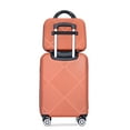 thumbnail image 3 of Tripcomp Luggage Sets 4 Piece Suitcase Set (14/20/24/28)Hardside Suitcase with Spinner Wheels Lightweight Carry on Luggage(Dark Orange), 3 of 10