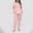 Pink, variant on FDGIU Women's Winter Fuzzy Pajamas Set‌, 2 Piece Cozy Fleece Sleepwear, Loungewear Long Sleeve Top with Pockets