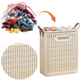 thumbnail image 1 of Cesta Ropa Sucia Plegable Gran Capacidad Almacenamiento Lavandería (m) Blanco, 1 of 9