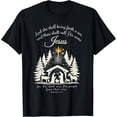 thumbnail image 2 of 100% Cotton Jesus Christian Christmas Xmas Tree Family Pajamas Holiday T-Shirt, 2 of 5
