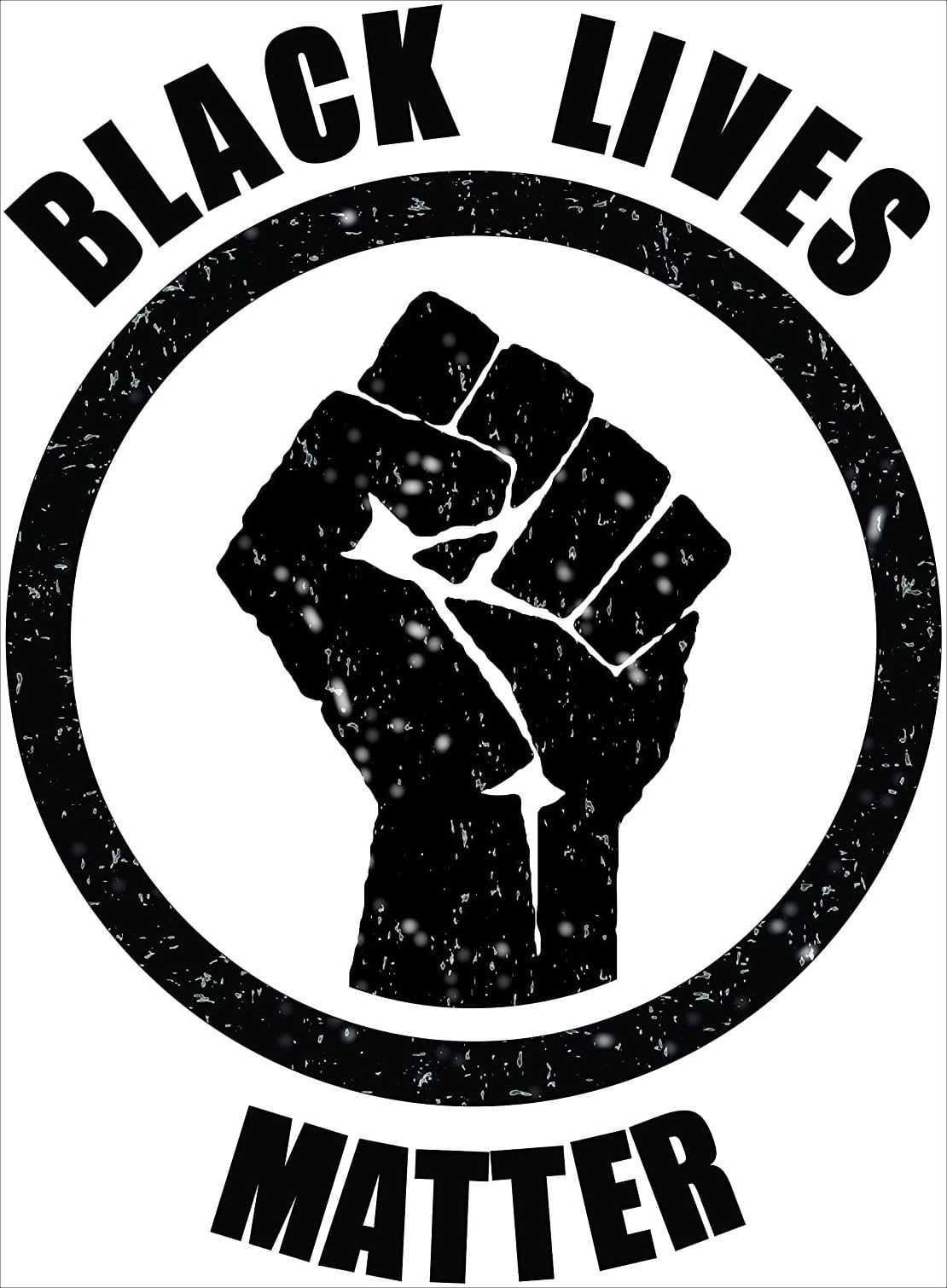 Black Lives Matter Fist Mini Poster - 11.5 x 17.5 Laminated - Walmart