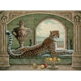thumbnail image 2 of Kruskamp, Janet 18x15 White Modern Wood Framed Museum Art Print Titled - Royal Cheetah, 2 of 4