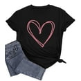 thumbnail image 4 of Valentines Day Shirts for Women Cute Love Heart Shirts Tee Tops Shirt Gift for Her, 4 of 6
