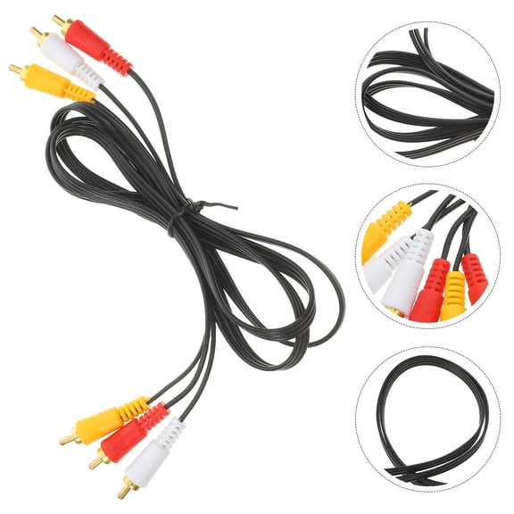 KONTONTY 3 Pairs Cable for DVD Player with Plug and 1.5 Meters