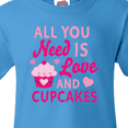 thumbnail image 4 of Inktastic Valentines Day All you Need is Love and Cupcakes Youth T-Shirt, 4 of 5