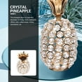thumbnail image 3 of SOPOTUTU Crystal and Metal Pineapple Ornament Decorative for Home, Party, Table, and Shelf Display, 3 of 8