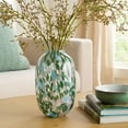 thumbnail image 3 of Better Homes & Gardens 10" Green Painted Glass Vase, 3 of 6