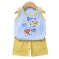 thumbnail image 2 of Gerichy Baby Boy Outfits Summer Outfits Set For Kids Boys Baby Toddler Cartoon Outfits Vest Sleeveless Printed Dinosaur Tops+Shorts Boys Girls Summer Dinosaurs Clothes, 2 of 5