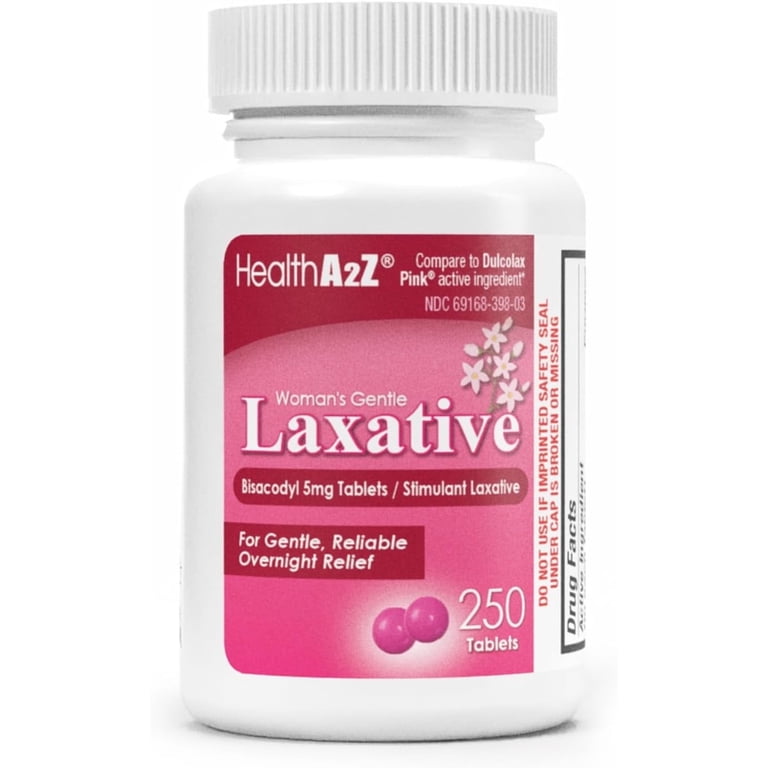 HealthA2Z Women's Gentle Laxative, Bisacodyl Stimulant Laxative