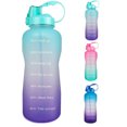 thumbnail image 4 of LHWEN Outdoor Sports Water Bottle 2200ml Leak Proof Portable Hiking Camping Bottle Time Marker Large Capacity Spill-Proof Lid Lock Transparent Design Hydration Tracking Gym Fitness Gift Idea, 4 of 4