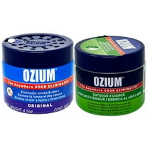 Ozium Air Sanitizer 4.5 oz Gel: Odor Eliminator for Strong Odor, Car Air Freshener, Original, and Outdoor Essence Scent Combo