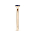 thumbnail image 3 of Angara Natural 0.2 Ct. Blue Sapphire Solitaire Ring in 14K Rose Gold for Women (Ring Size: 11.5), 3 of 9