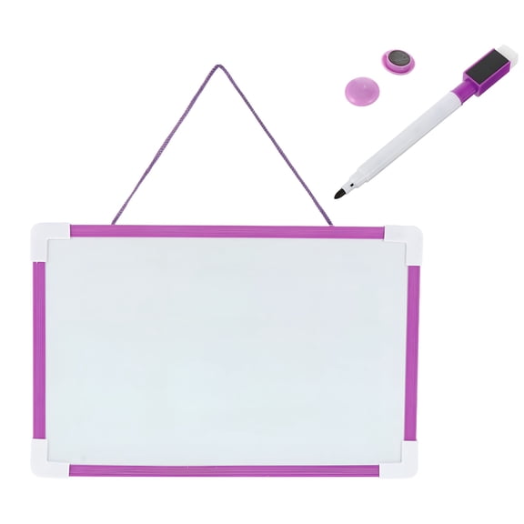 CCOCC Small Dry Erase Magnetic Whiteboard with Marker,Purple