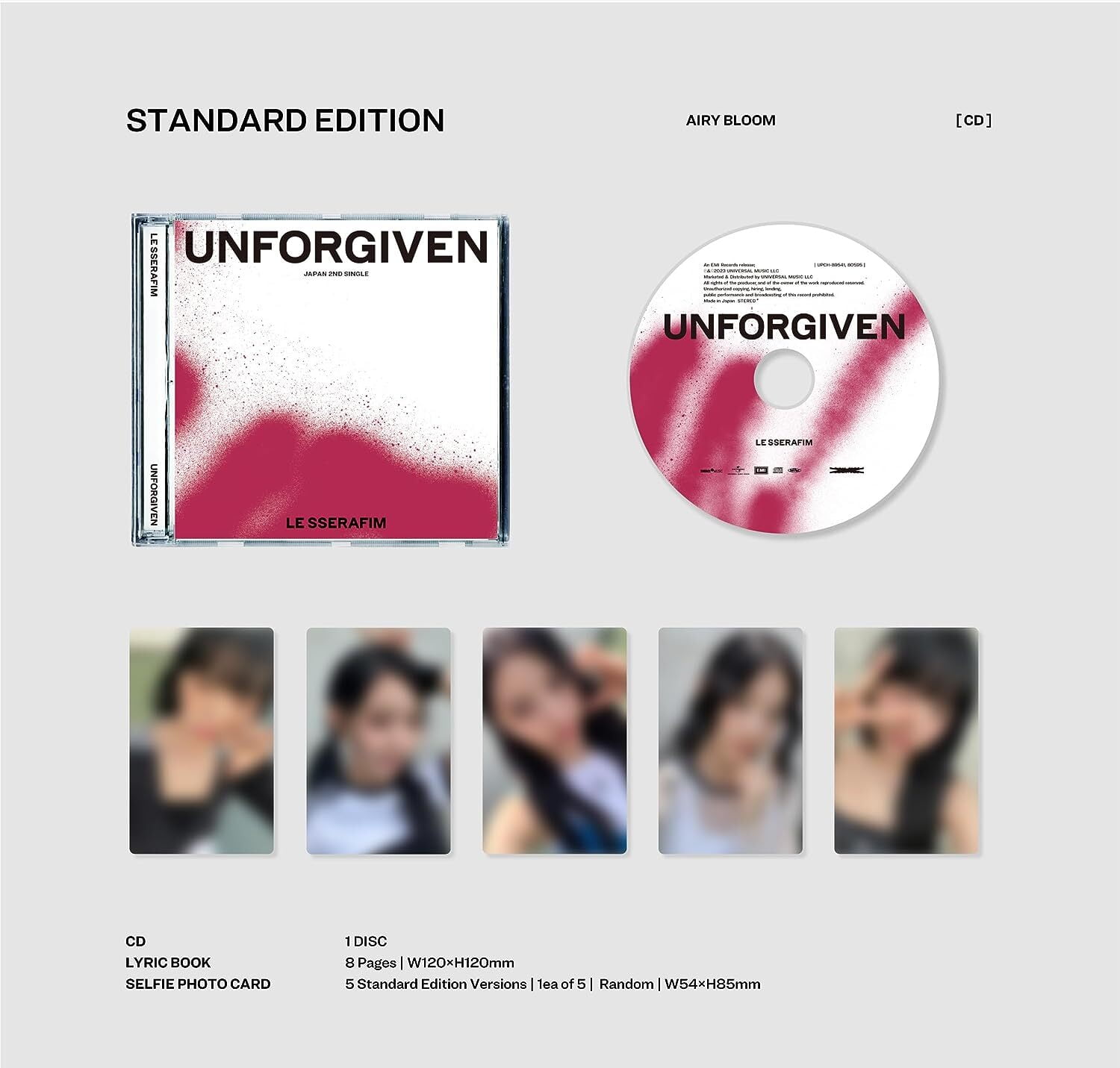 LE SSERAFIM FEARLESS UNFORGIVEN　通常盤　各5枚 NEWS | LE SSERAFIM Japan official site