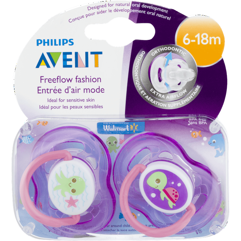 Philips Avent Freeflow Fashion Pacifier 6 18 Months Color May