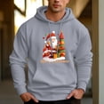 thumbnail image 5 of Men's 330g 100% Cotton Terry Dropped Shoulder Hoodie-Merry Christmas Pattern, 5 of 17
