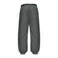 thumbnail image 5 of BOOMNY Men's Skiing Pants Solid Color Thick Ski Pants for Men Wide Leg Windproof Waterproof Down Warm Thermal Fall Winter Snowboarding Snow Pants With Pocket, 5 of 5