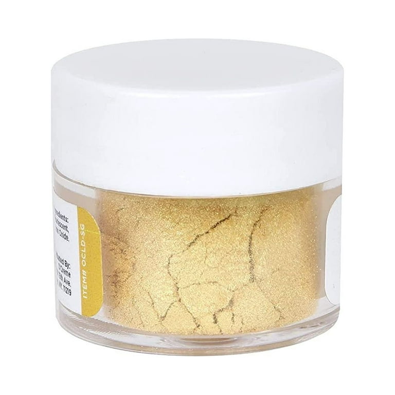 O'Creme Luster Dust, Food-Grade Edible Super-Gold Dust Cake