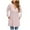 Pink, variant on Idoravan Womens Plus Size Tops,Ladies, Fashion Women's Button Round-Neck Long Sleeve Casual T-shirt Top Solid Blouse Pink XXL