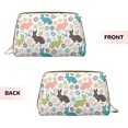 thumbnail image 3 of Gaeub Easter Rabbit Printed Travel Cosmetic Bag,Makeup Bag, Large Capacity Toiletry Bag for Women, Portable Pouch Make Up Organizer with Zipper and Divider, 3 of 8
