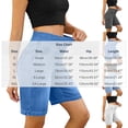 thumbnail image 3 of Vhkiploz Summer Bermuda Shorts for Women's Elastic Everyday Running Shorts Solid Color Wide Leg Beachwear Board Shorts, 3 of 6