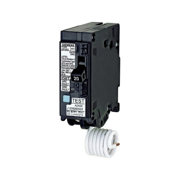 Siemens Q120DF Q120Df 20 Amps Dual Function 1 Circuit Breaker