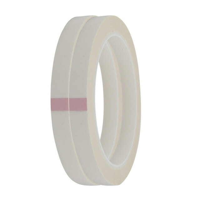 Unique Bargains 2 Pcs Largeur 8 mm 50 m Long Unilatéral Ruban Mylar Auto-Adhésif Fort Blanc