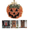 thumbnail image 2 of Pumpkin Wreath for Front Door Halloween Decorations for Autumn Harvest Decor, 2 of 5