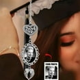 thumbnail image 2 of Personalized Graduation Tassel Photo Charm With Angel Wings, Graduate Cap Decorations Memorial DIY Tassel Gifts For Class Of 2025 Grad Cap Gown Ceremony, 2 of 4
