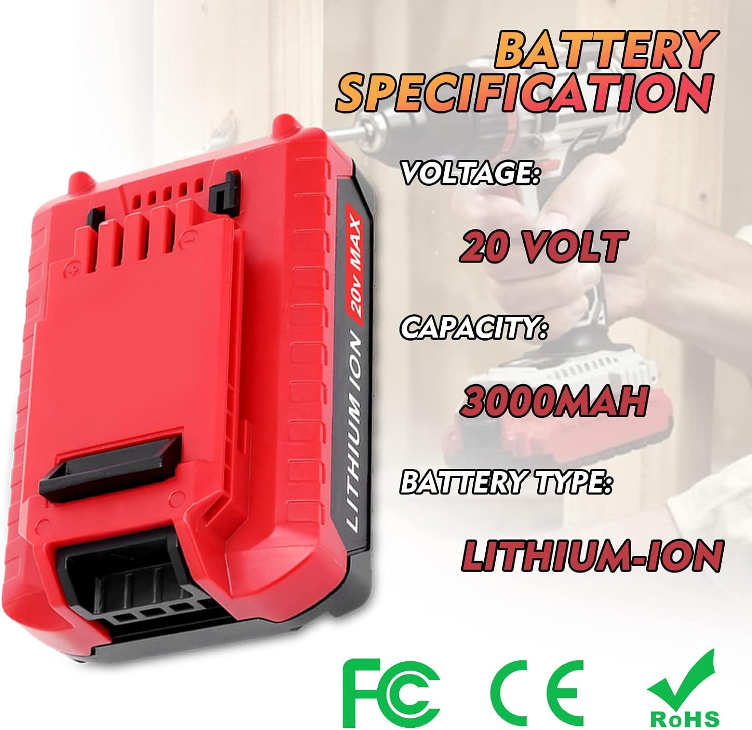 4 Packs 3.0Ah 20 Volt PCC680LP PCC682L Battery Liberia Ubuy