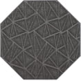thumbnail image 2 of Furnish My Place Geometrical Pattern Indoor/Outdoor Refine Gray Rug, Abstract Area Rug, Doorway Mat, Contemporary Rug for Living Room, Entryway, Made in USA, 3' Octagon - Set of 10, 2 of 5